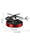 Helicopter Car Air Freshener, Rotating Solar Car Perfume – Osmanthus & Vanilla Scent - 6