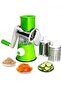 Table Top Drum Grater in Green/Silver/White - Perfect for Grating Cheese, Vegetables, and More with Ease - 2