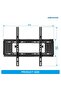 Tilt TV Wall Mount, Wall Mount TV Bracket for 26-75 inch TVs Holds up to 50kg, Low Profile Tilting TV Mount - 2