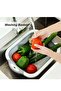 Foldable Multifunction Chopping Board, Collapsible Dish Tub Basin Cutting Board Colander, Vegetable Fruit Wash And Drain Sink Storage Basket, Space Saving For Kitchen Home - 5