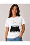 Unisex Oversize T-Shirt Open Mouth Printed 100% Cotton T-Shirt Comfortable Fit