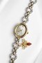 Gress Women Gold & Silver Double Color Chain Bracelet Watch Butterfly Charm Detailed White Dial Luxury Vintage Elegant Women Wristwatch 2026