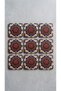 Set of 6 Vibrant Colored Mandala Motif Coasters - Decorative Coffee and Winter Tea Presentation Coasters - 7