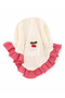 Cherry Detailed Plaid Ruffle Bandana Crown - 2