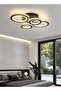 YATAI LIGHTING 3-Color Round LED Ceiling Light Fixture, Modern Black Flush Mount Lamp with Remote Control - 6