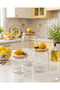 Vacuum Glass Jar Set with Bamboo Lids (3 Pieces) (500 Ml-800 Ml-1300 ml) [Full Lemon Detail] - 3