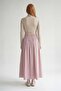 Pink Skirt with Waist Stitching Detail - 3