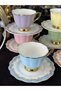 6 Person Colorful Porcelain Coffee Cup Set 90 ml - 4