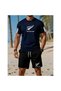 Unisex Oversize Shorts Set Short Sleeve T-Shirt Comfortable Fit Summer Casual Sports