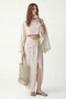 Beige Textured Pareo Set - 2