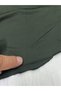 Dark Khaki Stretchy Draped Buzi Jersey Combed Cotton - There Is a Line Error - 2