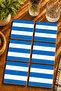Horizontal Striped Design Modern Set of 6 Coasters - Uv Printing Mdf - 10X10 cm