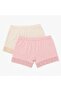 Girl's 100% Cotton Boxer Briefs 2-Pack Flexible Comfortable Fit Daily Use Diamond Model 58-59-60
