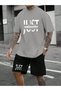 Unisex Oversize Shorts Set Short Sleeve T-Shirt Comfortable Fit Summer Casual Sports