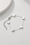 Silver Color Sea Shell Figured Steel Women's Bracelet