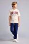 Printed T-Shirt Regular Fit Sweatpants 2-Piece Set Boys H5567A826Au - 2