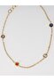 Colorful Stone Steel Bracelet Gold - 2