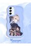 Samsung Galaxy S21 Fe Compatible Case Camera Protector Blue Silicone Couple Phone Case Girl Pattern - 2