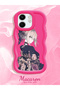 Infinix Smart 9 Compatible Case Camera Protector Red Silicone Couple Phone Case Girl Pattern - 2