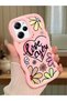 Poco X5 Pro 5g Compatible Case Camera Protector Pink Silicone Couple Phone Case Floral Pattern