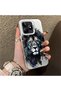 Realme C51 Compatible Silicone Edge Hard Back Case Couple Phone Case with Lion Pattern - 3