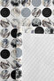 Geometric Gray Young Room Single Pique Set-Modern Black and White 160X220 cm Quilted Bedspread - 7