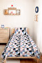 Pink Geometric Youth Room Single Pique Set-Blue Black Modern 160X220Cm Quilted Bedspread - 6