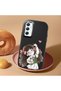 Samsung Galaxy A34 Compatible Case Camera Protector Black Silicone Couple Phone Case Girl Patterned - 2