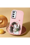 Samsung Galaxy A34 Compatible Case Camera Protector Pink Silicone Couple Phone Case Girl Patterned - 2