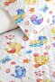 Bird Flower Pastel Children's Room Single Pique Set-Blue Yellow 160X220 cm Quilted Bedspread - 3