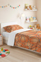 Basketball Ball Patterned Children's Room Single Pique Set - Athlete 160X220 cm Quilted Bedspread - 8
