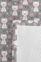 Cat Gray Girls' Pique Set - Floral Pink Baby Room Seasonal Bedspread - 160X220 cm - 7