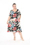 Women's Large Size Licra Dress - 5