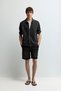 Jogger denim bermuda