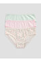 Vizyon New Season Patterned Girls' Underwear 3-Piece Set - 6