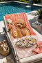 Coffee Color Dog Tableware Patterned 70X150 Beach Towel - 6
