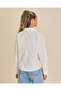 Girls Senior White Long Sleeve Blouse - 3