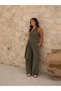 Single-Shoulder Blouse and Wide-Leg Pants Two-Piece Set – Stylish and Modern Combination - 3