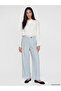 Trendlucky Loose Fit Women's Pleated Fabric Pants with a Difference in Color
