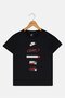 Kids Boy Graphic Print Short Sleeve Outdoor T-Shirt, Black - 2