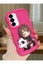 Samsung Galaxy A36 5g Compatible Case Camera Protector Red Silicone Couple Phone Case Panda Pattern
