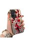 Poco F7 5g Compatible Silicone Edge Hard Back Case Couple Phone Case with Floral Pattern