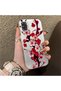 Samsung Galaxy A31 Compatible Silicone Edge Hard Back Case Couple Phone Case with Floral Pattern - 3