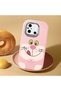 Poco C55 Compatible Case Camera Protective Pink Silicone Couple Phone Case Cute Patterned - 2