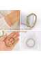 Lava Stone Gold Color Natural Stone Bracelet 8 mm