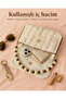 Handmade Plush Women's Bag |   Wooden Bead Hanger |   100% Handmade |   Stylish Shoulder & Hand Bag - 4