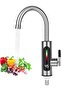 Electric Instant Water Heater Faucet with Digital Display Stainless Steel 360 Degree Rotating Kitchen and Bathroom Faucet - 2