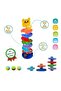 Rainbow Tower – 8-Tier Educational Ball Rolling Toy 8-Tier Toy Tower with 4 Rattle Balls - 4