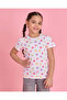 Girls White Butterfly Print T Shirt