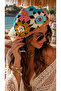Colorful Floral Summer Beret Hat - 3
